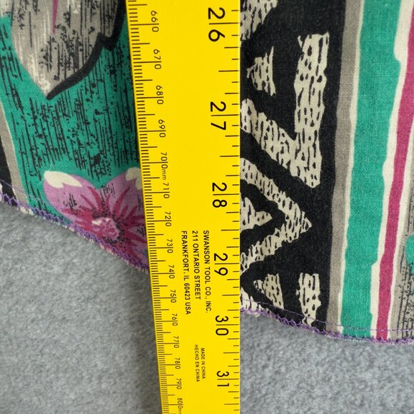 VNTG Wrangler Cowboy‑Cut Floral Aztec Pearl‑Snap Western Shirt Size 15 – Retro - Picture 11 of 11